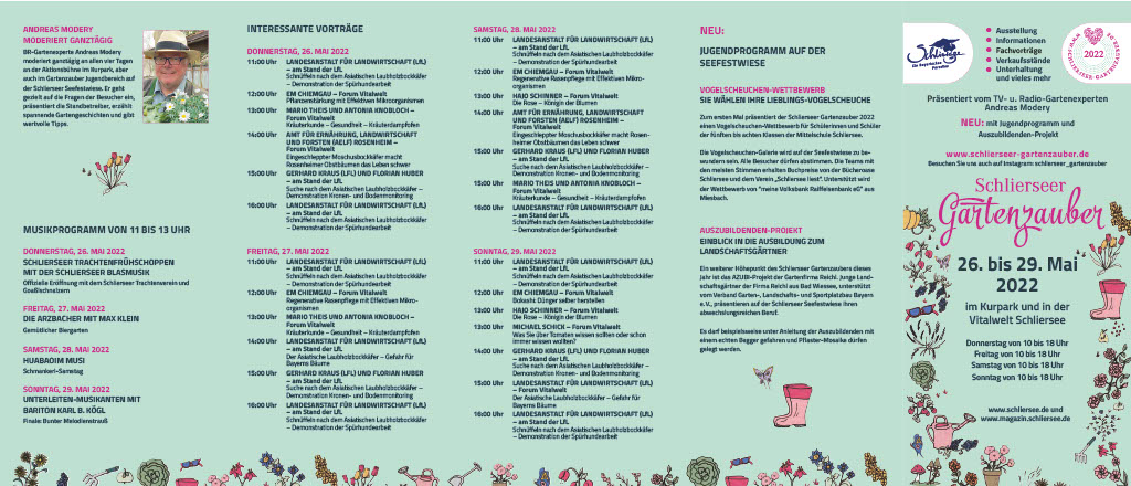 Gartenzauber Flyer 2022